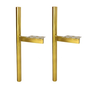 Gambe <span class=keywords><strong>per</strong></span> Divano in Metallo Dorato Industriale <span class=keywords><strong>per</strong></span> Cucina, Esterni, Soggiorno, Mobile TV, Camera da Letto, Tavolino Laterale, Gambe <span class=keywords><strong>per</strong></span> Mobile in Acciaio e Ottone - Product Image 4
