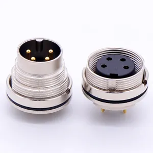 Cable conector M16 12 pin IP68 conector impermeable 9 pin conector circular crimpado