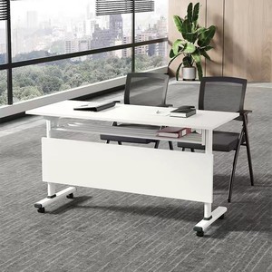 Mesa de Entrenamiento Móvil Moderna con Ruedas, Escritorio Modular para Espacio de Trabajo Colaborativo para Oficina - Product Image 2