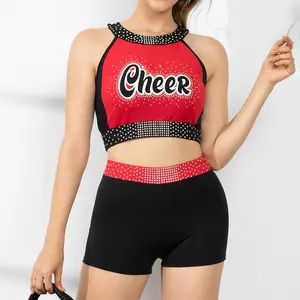 Best Selling Dye Sublimation Practice Uniforms Free Design Girls Cheer Shorts