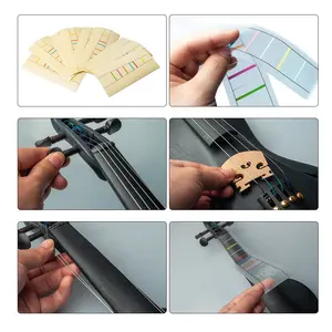 4/4 Violin-Intonations-Aufkleber Fingertisch Chart Band Marken-Aufkleber Übungs-Trainer-Skala-Aufkleber für Anfänger - Product Image 5