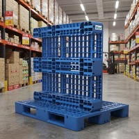Palet de Plástico Apilable de 3 Niveles, Reforzado, Antirrotura, para Almacenamiento y Envío, Varios Tipos, 1200*1000
