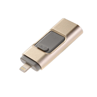OTG USB Flash Drive 16GB 3-in-1 stik ponsel logam untuk Iphone antarmuka baru & USB 2.0 harga pabrik