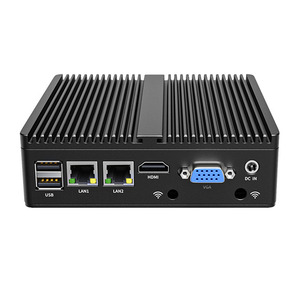 N2830 N2940 3215U N4000 J4125 I3 4005U Mini PC Ordinateur Conception Sans Ventilateur Double LAN HD VGA Double RS232 COM <span class=keywords><strong>DDR3</strong></span> Firewall Appliance - Product Image 1