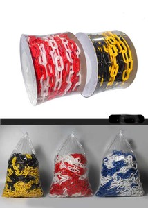 Maillons de chaîne de rouleau de sécurité en <span class=keywords><strong>plastique</strong></span> noir jaune blanc <span class=keywords><strong>rouge</strong></span> Orange vert trafic routier - Product Image 6