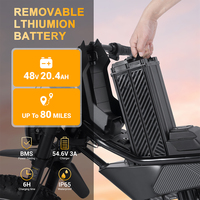 Vélo électrique à pneus larges, batterie lithium amovible, longue autonomie, pour le gravier, en stock dans l'entrepôt américain.