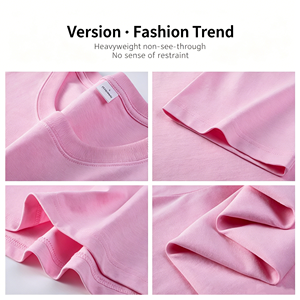 Nouveaux T-shirts Basiques Tendance à Épaules Tombantes en Coton, T-shirts Unis, Fabricants de T-shirts en Gros, T-shirts Personnalisés DTG pour Hommes - Product Image 3