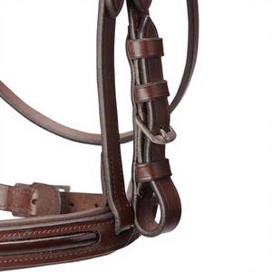 Heavy Duty Leather Polo Bridle for Horses-Durable <b>Equestrian</b> Accessory Custom Packaging Wholesale Available - Product Image 2