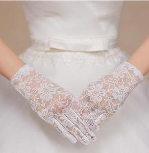 2025 <span class=keywords><strong>gants</strong></span> de mariée courts sans doigts Tulle <span class=keywords><strong>gants</strong></span> de mariage avec nœud papillon cristal saint valentin fête de mariage Cosplay accessoires - Product Image 5