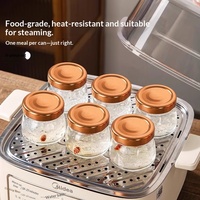 Bouteilles de portionnement pour aliments pour oiseaux, bocaux en verre vides, qualité domestique, résistants aux hautes températures, hermétiques, pour le stockage alimentaire
