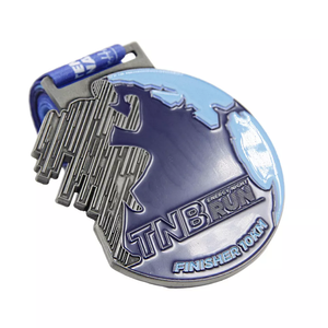 Venta directa de fábrica recuerdo Metal aleación de zinc Victoria dibujos animados perro maratón juego medalla - Product Image 2