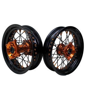 Nuevas Ruedas <span class=keywords><strong>Supermotard</strong></span> de Alto Rendimiento, Color Personalizable, Aleación de Aluminio CNC, Completas para KTM SX85, Motocicleta Infantil Todoterreno - Product Image 3
