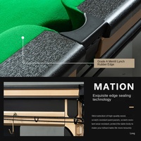 Table de billard américaine de haute qualité, table de billard de plein air de 9 pieds, table de snooker, coussin en caoutchouc professionnel, taille standard
