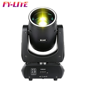 Feiyueyue 200W LED Projecteur à Effet DJ DMX RGB Stroboscope à Tête Mobile IP33 en Alliage d'Aluminium pour Fêtes Mariages Clubs <span class=keywords><strong>Disco</strong></span> Événements Spectacles Nuit - Product Image 3