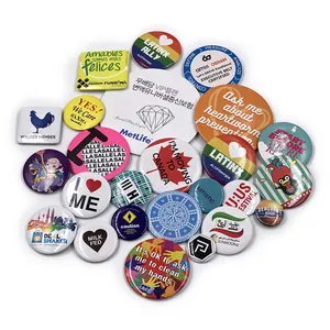 Customization Custom Pin Button Badge Kids Anime Button Pins Cheap Tin Round Button Pin Blank