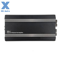 Amplificateur de voiture mini classe D haut de gamme 200W*4 canaux en aluminium avec crossovers et égaliseurs 20Hz-20kHz 11V-15V Garantie 2 ans