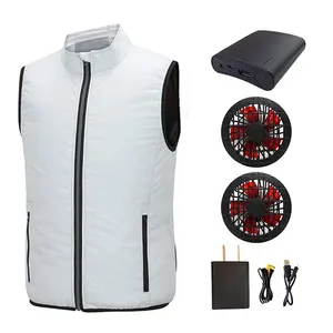 Good Quality Summer Cooling Jacket Sleeveless Air Conditioned Fan Equipped Clothing For Man