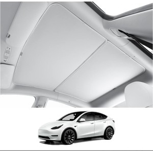 Vente en gros d'accessoires d'intérieur de voiture pare-soleil de toit ouvrant rétractable pliable pour <span class=keywords><strong>Tesla</strong></span> Model 3/y 2021 <span class=keywords><strong>2022</strong></span> 2023 pare-soleil de toit - Product Image 6