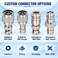 Adaptateur de connecteurs N vers BNC, 50 ohms, nickelé, coupleur RF mâle-femelle 0-6 GHz pour antennes de communication et équipements de test