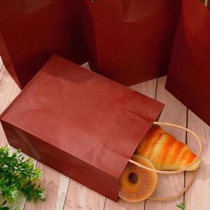 High Quality Classic <b>Biodegradable</b> Recyclable Kraft Paper Shopping Bag Hand Length Customizable for Promotional <b>Packaging</b> - Product Image 3