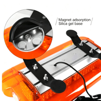 Barre lumineuse d'avertissement LED mini stroboscopique 120W, fixation magnétique, indice de protection IP65, balise lumineuse, boîtier en alliage d'aluminium PC, plusieurs couleurs, 12-24V