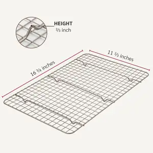 Utensilios de cocina multifunción de alta rentabilidad para asar, bandeja para hornear, estante grande para enfriar pan