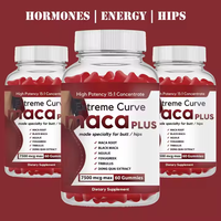 Gummies de Maca Noire de Haute Qualité Plus Extreme Curve pour Femmes - Stimulant Fessier, Métabolisme & Soutien Immunitaire Sans Gluten