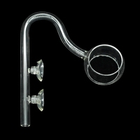 Filtre externe pour aquarium Lily Pipe, accessoires pour aquarium, écrémeur de surface en verre, entrée et sortie d'eau, 13 mm 17 mm