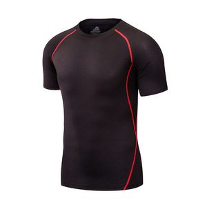 เสื้อยืดผู้ชายผ้าโพลีเอสเตอร์ 100% แบบคัลเลอร์บล็อกกิ้ง สำหรับออกกำลังกาย แห้งเร็ว ผ้าสเตรช ใส่เล่นกีฬาหรือลำลอง คอกลม - Product Image 4
