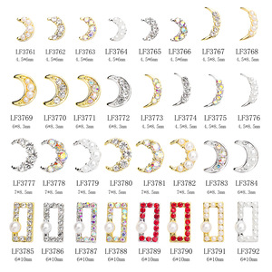 Bijoux en alliage Xuanjia, autocollant 3D en forme de cœur japonais, nouveau style DIY pour les ongles - Product Image 3