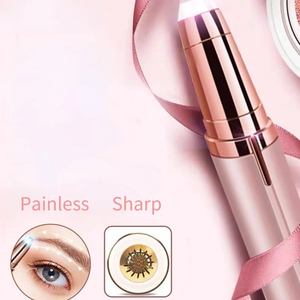 Wholesale Eyebrow Trimmer <b>Face</b> Hair Mini Portable Women Body <b>Shaver</b> Remover Blade Eye Rechargeable - Product Image 6
