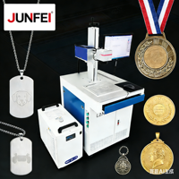 Máquinas de Marcado Láser JUNFEI 2.5D Mopa JPT Raycus MAX, IPG Mopa M7 20w 30w 60w 100w, Máquinas de Grabado Láser de Fibra para Joyería y Metal