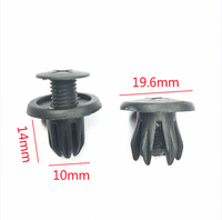 Clips de fixation à vis pour pare-chocs de voiture, en nylon noir, système d'expansion, 10 mm, pour garnitures de pare-chocs et panneaux de calandre, fixation facile et sécurisée
