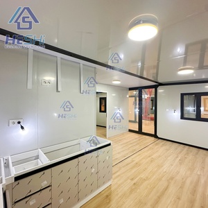 HESHi <b>Container</b> House Modern Wooden Design Rectangle Living Space Prefabricated Home for Outdoor Use - Product Image 6