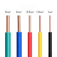 Direkt ab Werk ZR-BV 1,5mm/2,5mm/4mm Massivkupferkern PVC-isoliertes Flammhemmendes Überkopf-Installationskabel IP20 750V