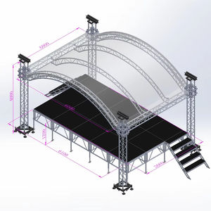 Estructura de Iluminación de Aluminio para Exteriores Personalizada - Product Image 1