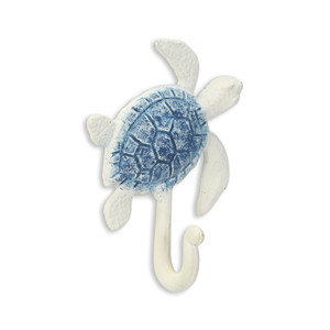 HMS in ghisa tartaruga gancio da parete 4 \ "blu panno di metallo bianco per cucina bagno casa asciugamano da Garage abbigliamento gioielli di stoccaggio - Product Image 3