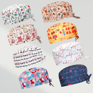 Cappello Medico Stampato alla Moda <span class=keywords><strong>per</strong></span> Donne, <span class=keywords><strong>per</strong></span> Dottori e Infermiere, Berretto Dentistico in Poliestere Spandex, Comodo ed Estetico <span class=keywords><strong>per</strong></span> <span class=keywords><strong>Capelli</strong></span> Lunghi - Product Image 3