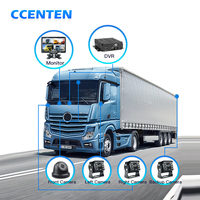 CCENTEN 4G GPS Kendaraan Bus Truk Taksi Pemantauan Seluler AHD 1080P 4CH H.264 MDVR Kit Kamera Cadangan