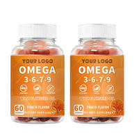 Gummies d'huile de poisson Oméga 3 6 7 9 DHA à marque privée – Soutient le cerveau, les articulations et l'immunité – Vitamines Oméga 3 pour enfants