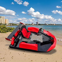 Jet ski électrique monoplace de luxe, kart aquatique tendance en FRP, idéal pour la pêche en mer, vitesse 45 km/h, autonomie 50-80 min.
