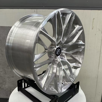 Ruedas Forjadas Personalizadas Yufei de 22 Pulgadas, Diseño en Y, Cóncavas Profundas, Plateadas Cepilladas, 5x112 para Bentayga, Monobloque de Aluminio 6061-T6 Forjado