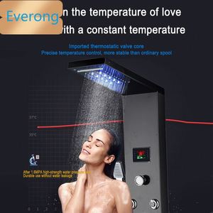 A buon mercato Led pannello doccia per bagno pannello doccia con cascata e doccia massaggio termostatico - Product Image 3