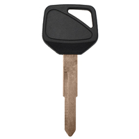 Motorcycle Uncut Blank Key Replacement ABS Black Shell Right Key Blade for Car Key