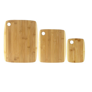 Bamboo 3-Piece Cutting Board <b>Set</b> Rectangle Double-Sided Chopping Blocks - Product Image 1