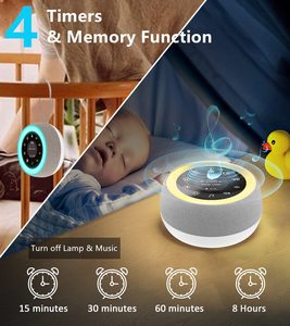 YOUMAY Dispositivo <span class=keywords><strong>per</strong></span> il Sonno 2 in 1 con Rumore Bianco, Luce Notturna <span class=keywords><strong>a</strong></span> 7 Colori e 32 Suoni Rilassanti - Product Image 6
