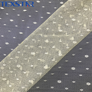 100% Polyester <span class=keywords><strong>jacquard</strong></span> Dot vải lưới vải với kích thước khác nhau Dot cho trang phục, muỗi <span class=keywords><strong>Net</strong></span> - Product Image 4