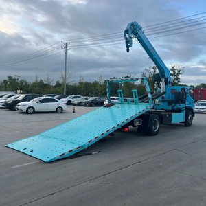 Foton Rowor 4x2 <b>Flatbed</b> Wrecker with 3 Ton 5 Ton Arm Boom Crane Slidebed Tow <b>Truck</b> for City Breakdown Recovery - Product Image 3