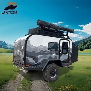 Camping al aire libre pequeño pop up Camper caravana 4 remolque Camper Hous - Product Image 1