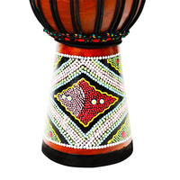 8 ''en bois En Cuir Djembé Africain (Peinture Colorée)